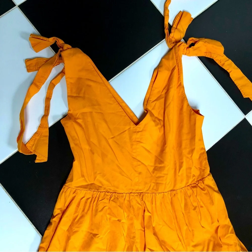 Color Me Courtney Louise Maxi Dress Orange Colorblock Vibrant Tangerine Citrus 8 - Picture 14 of 16